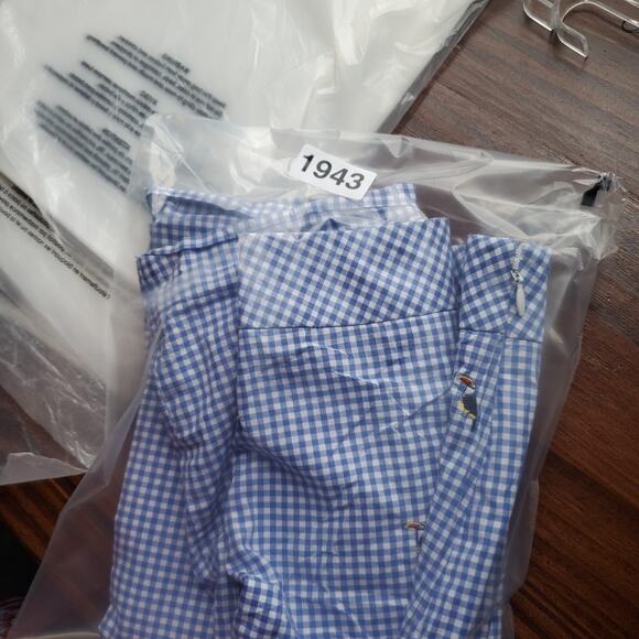 Talbots Gingham Mini Skirt 16P Toucan Embroidered Picnic Garden Party Summer - Picture 8 of 8